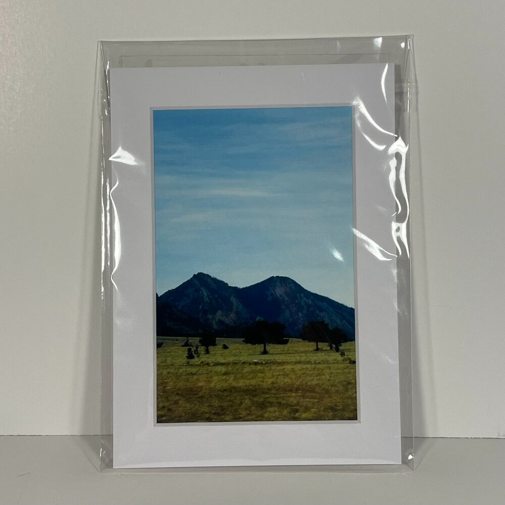 Rocky Mountains Front Range Colorado Photography Print 7inx5in Mat NWT
